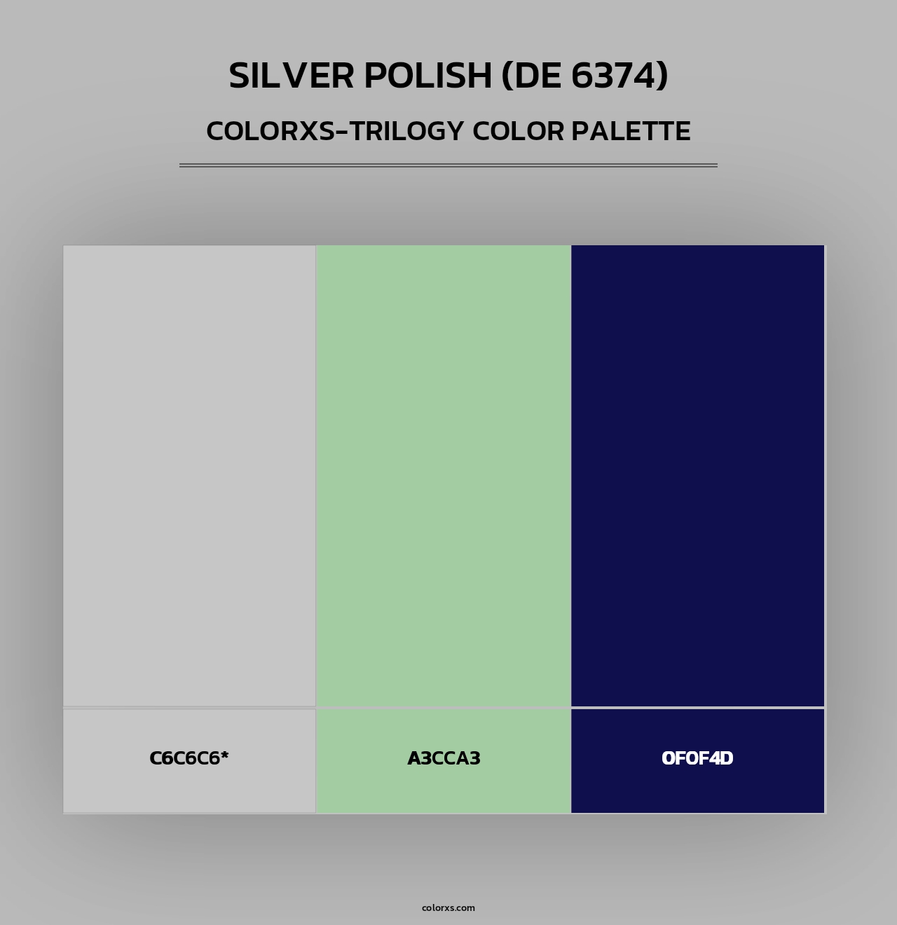 Silver Polish (DE 6374) - Colorxs Trilogy Palette