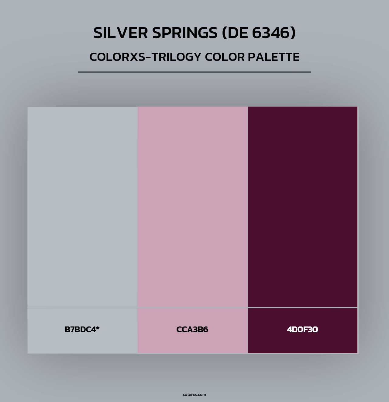 Silver Springs (DE 6346) - Colorxs Trilogy Palette