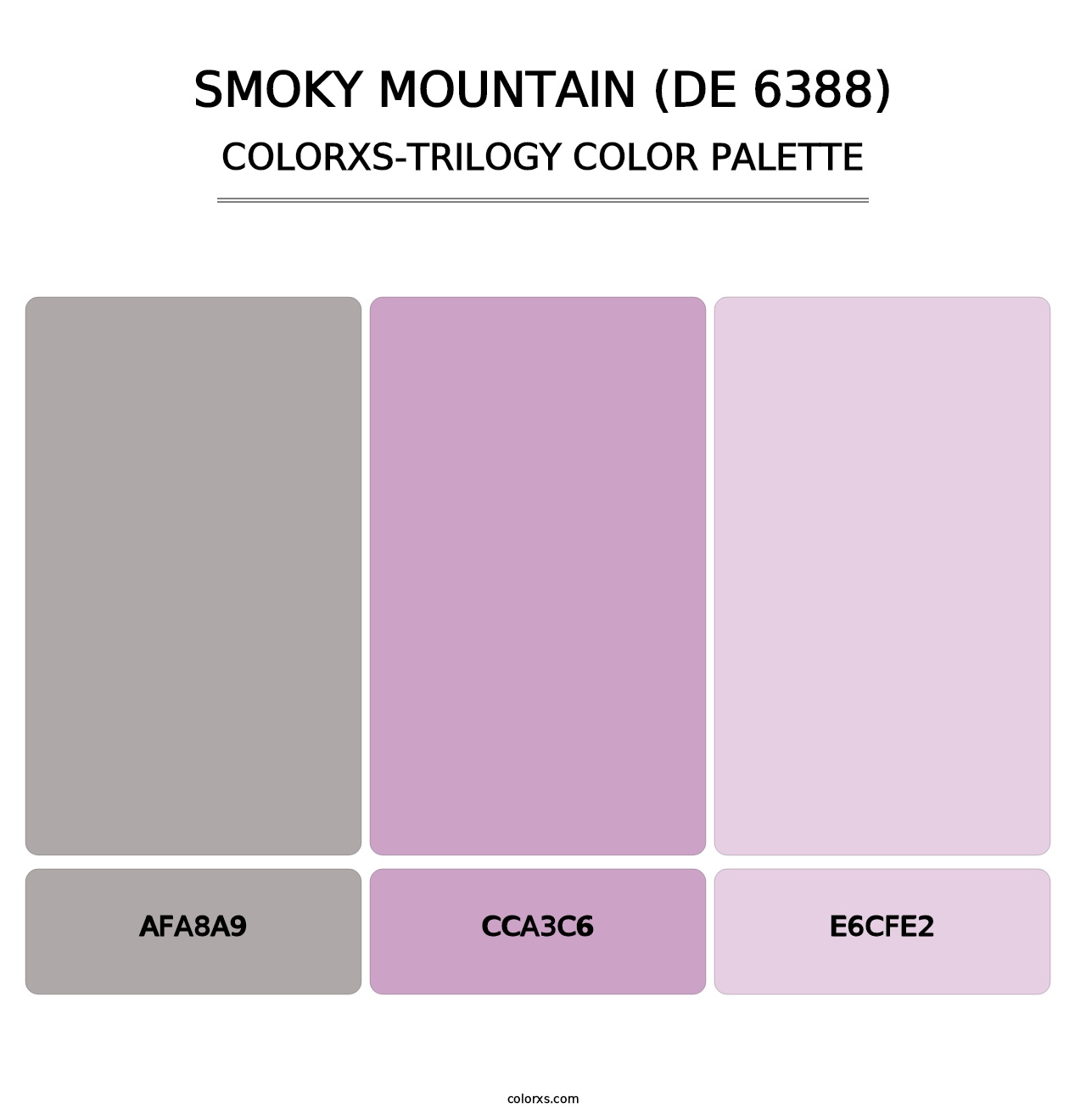 Smoky Mountain (DE 6388) - Colorxs Trilogy Palette