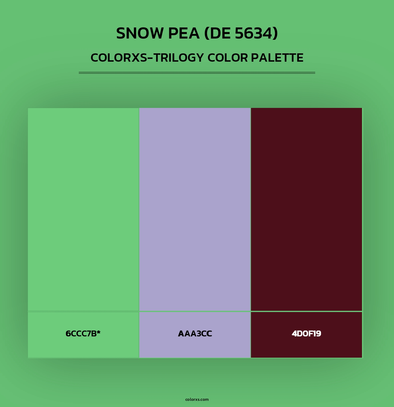 Snow Pea (DE 5634) - Colorxs Trilogy Palette