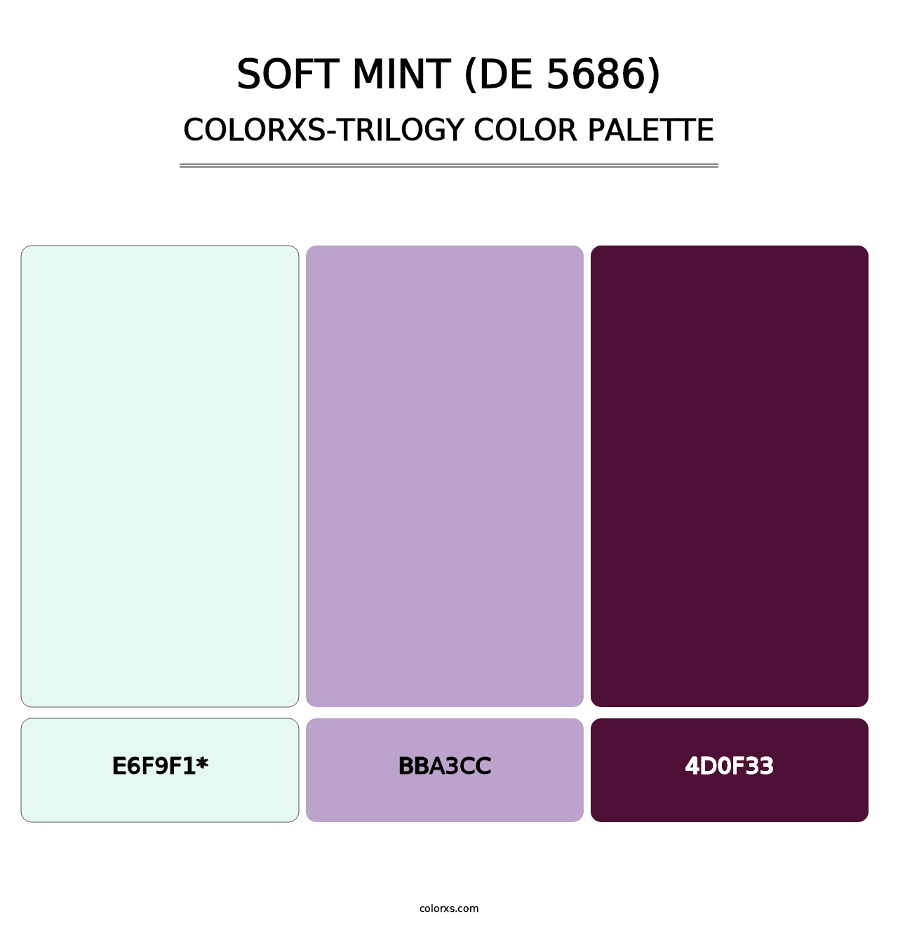 Soft Mint (DE 5686) - Colorxs Trilogy Palette