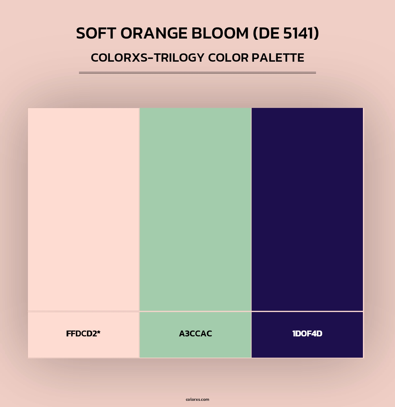 Soft Orange Bloom (DE 5141) - Colorxs Trilogy Palette