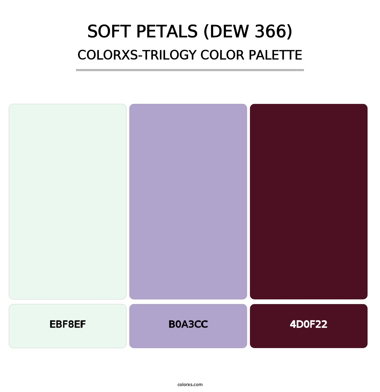 Soft Petals (DEW 366) - Colorxs Trilogy Palette