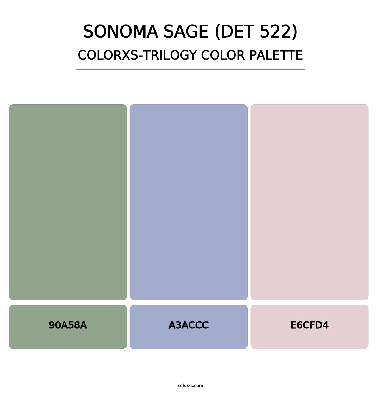 Sonoma Sage (DET 522) - Colorxs Trilogy Palette