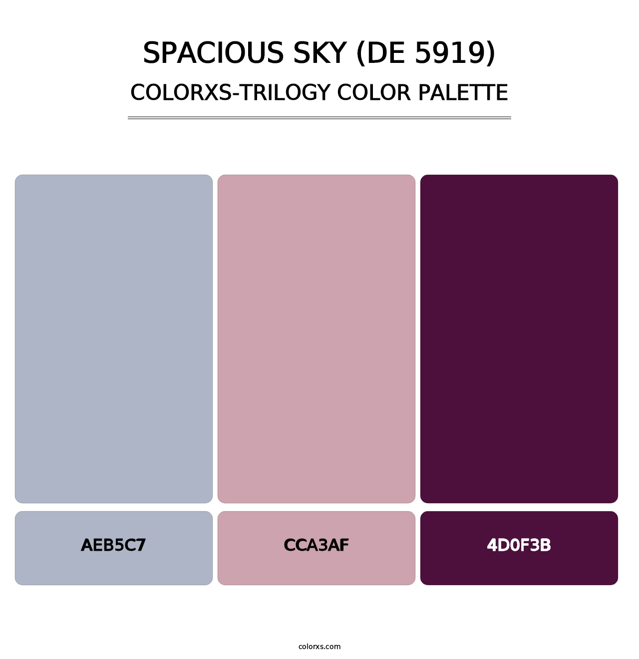 Spacious Sky (DE 5919) - Colorxs Trilogy Palette