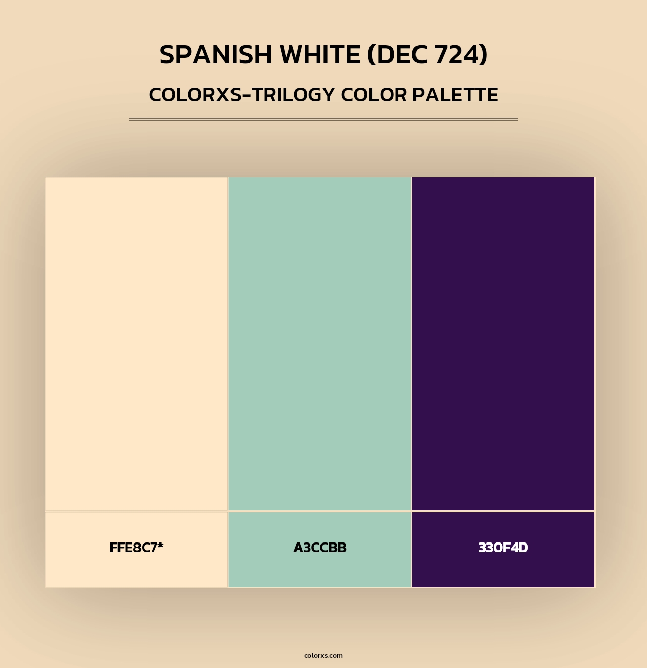 Spanish White (DEC 724) - Colorxs Trilogy Palette