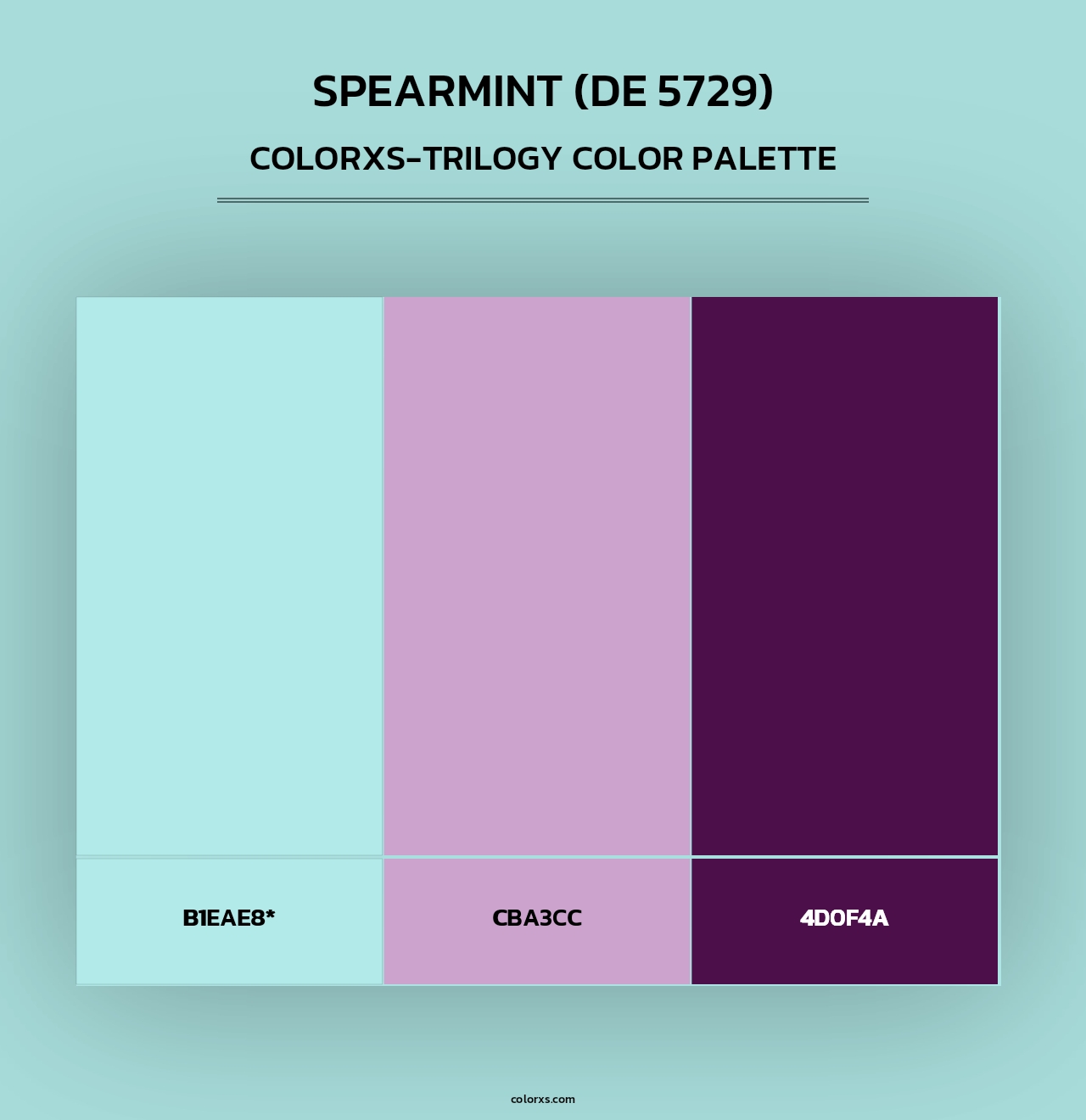 Spearmint (DE 5729) - Colorxs Trilogy Palette