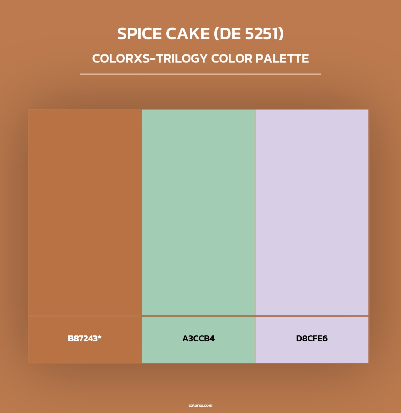 Spice Cake (DE 5251) - Colorxs Trilogy Palette