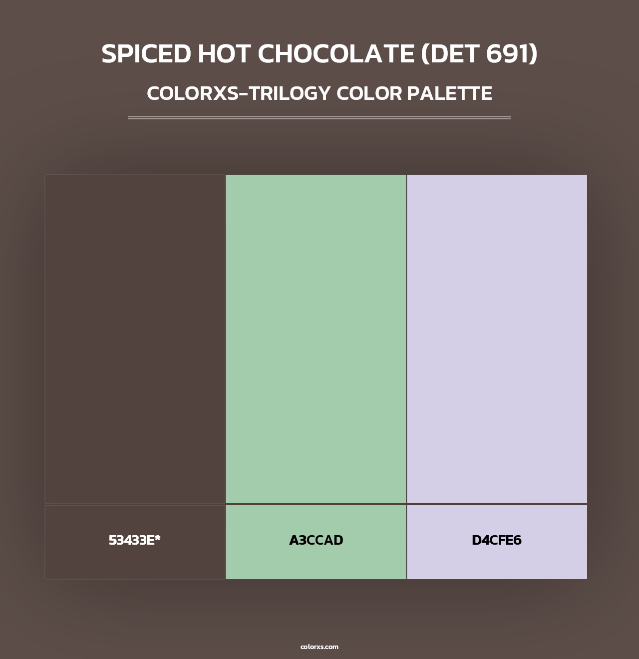 Spiced Hot Chocolate (DET 691) - Colorxs Trilogy Palette