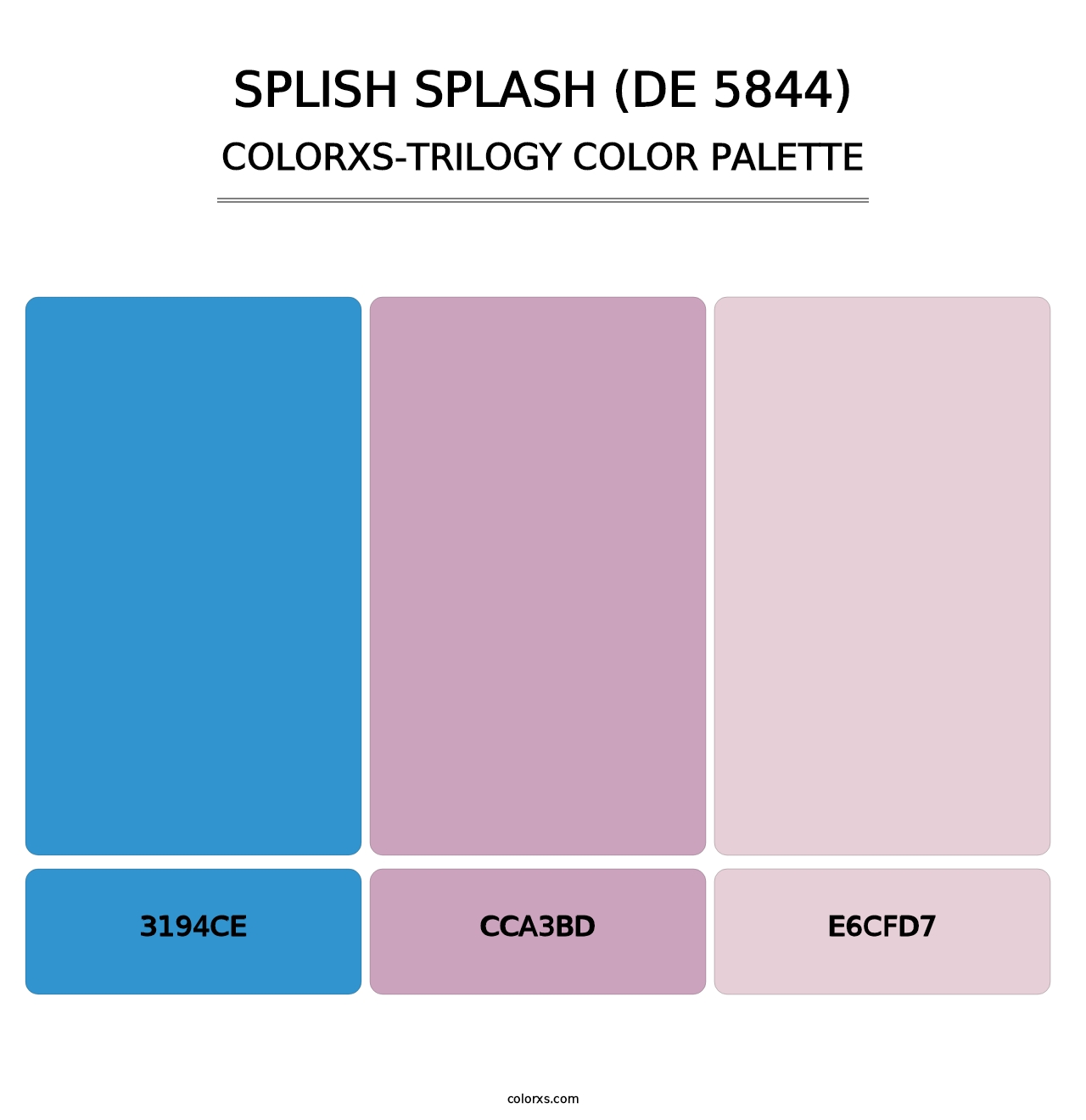 Splish Splash (DE 5844) - Colorxs Trilogy Palette