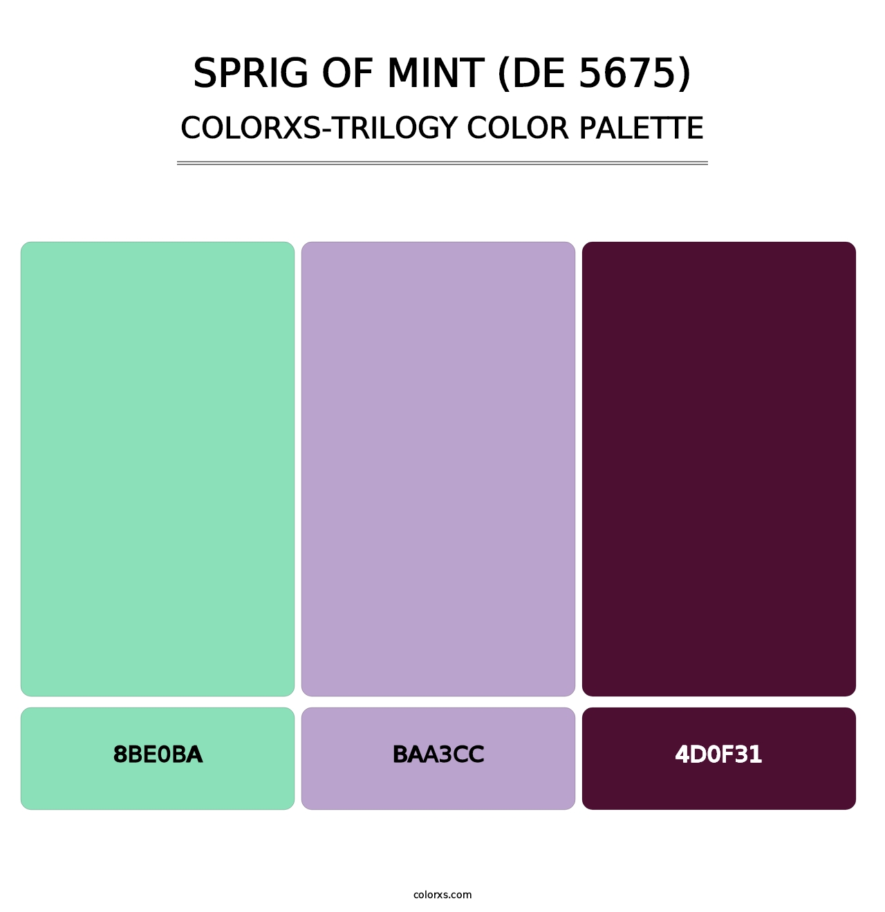 Sprig of Mint (DE 5675) - Colorxs Trilogy Palette