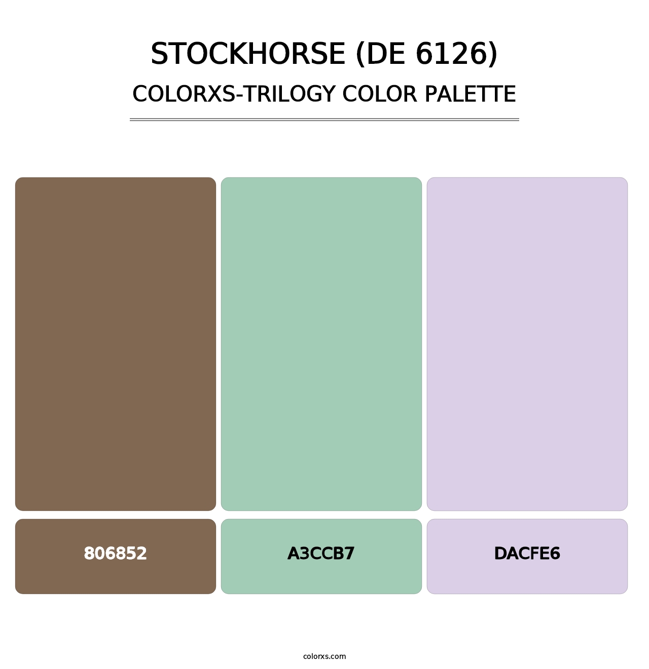 Stockhorse (DE 6126) - Colorxs Trilogy Palette