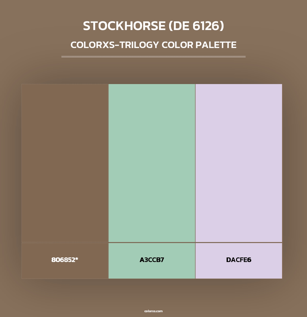 Stockhorse (DE 6126) - Colorxs Trilogy Palette