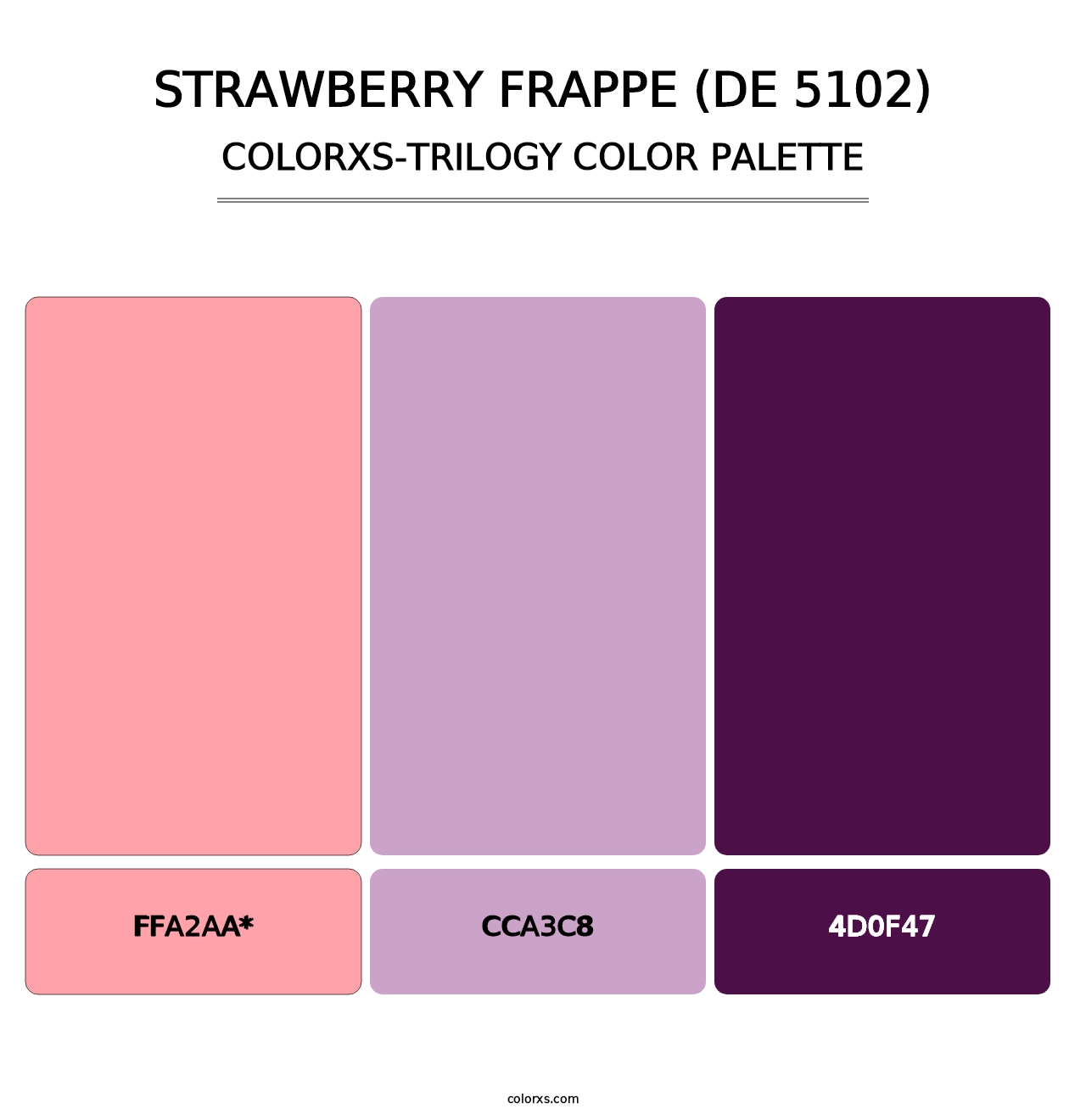 Strawberry Frappe (DE 5102) - Colorxs Trilogy Palette