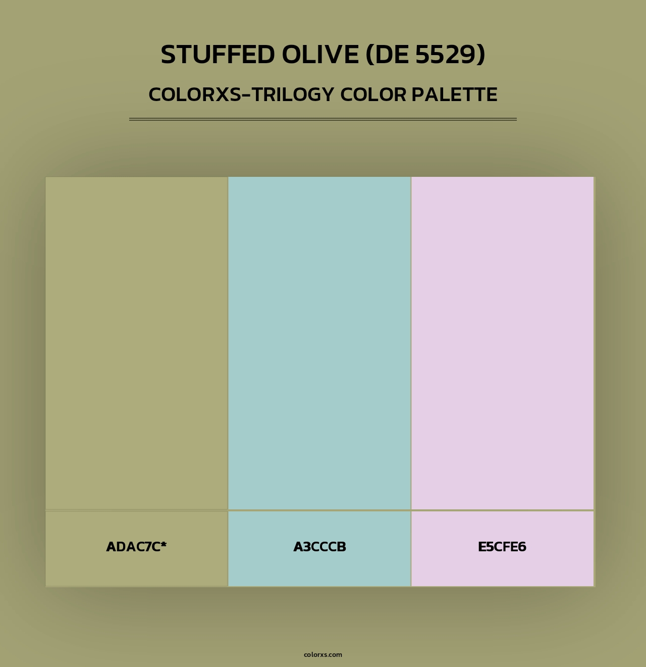 Stuffed Olive (DE 5529) - Colorxs Trilogy Palette