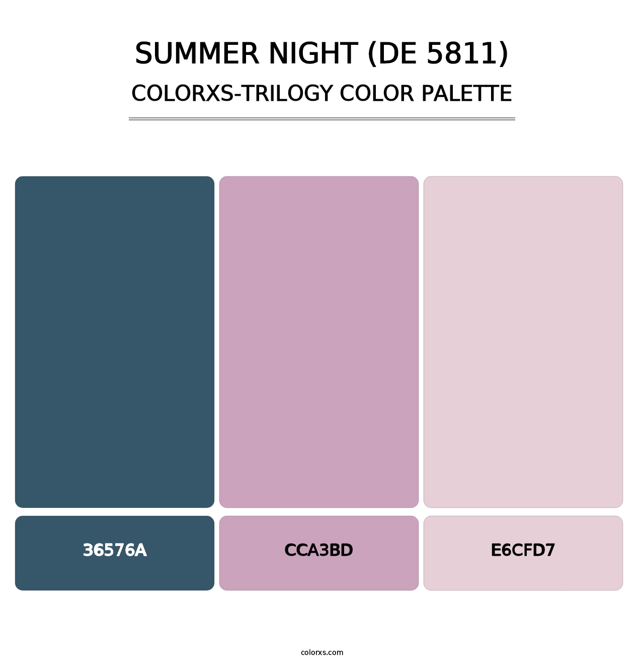 Summer Night (DE 5811) - Colorxs Trilogy Palette