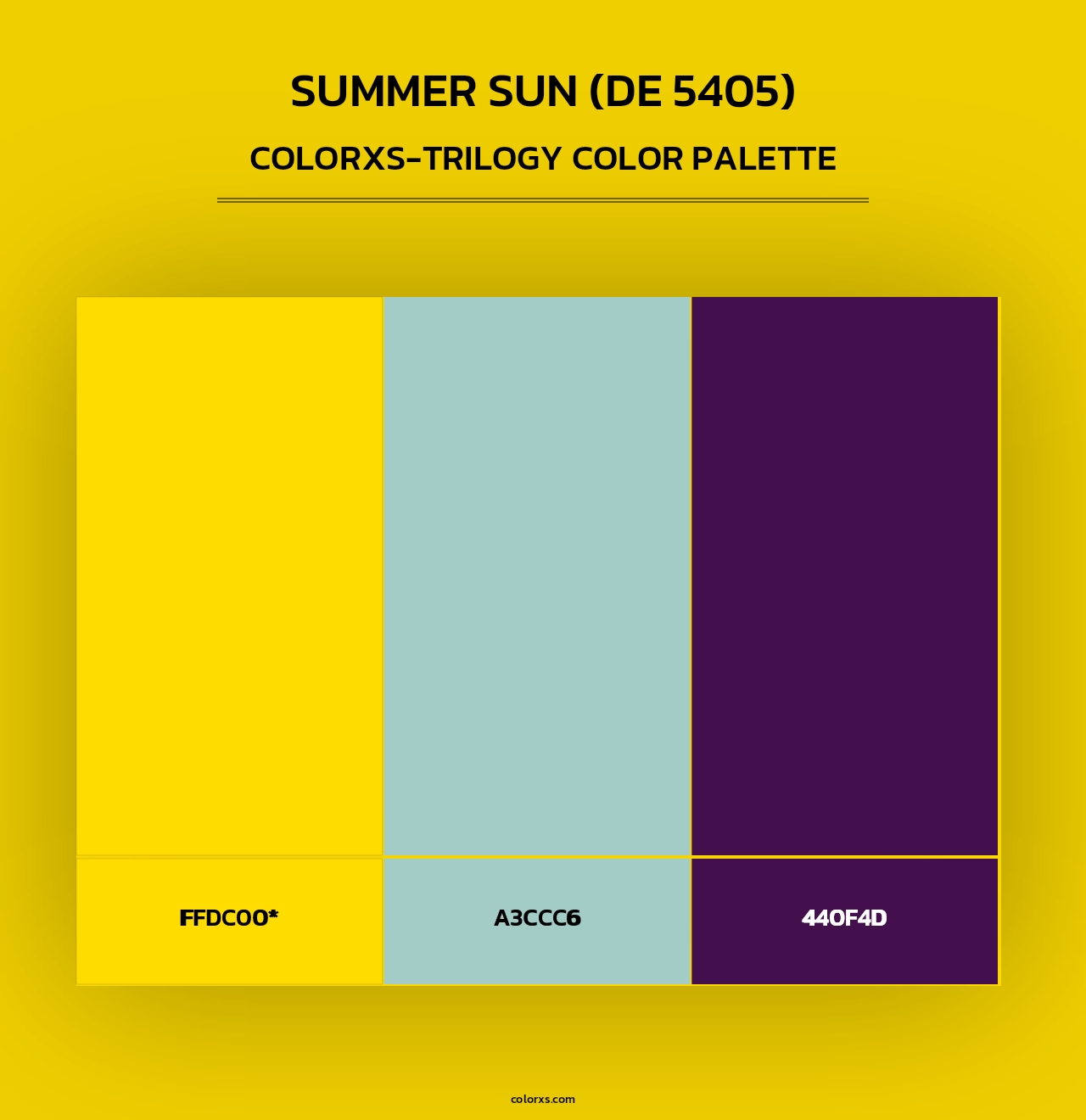 Summer Sun (DE 5405) - Colorxs Trilogy Palette