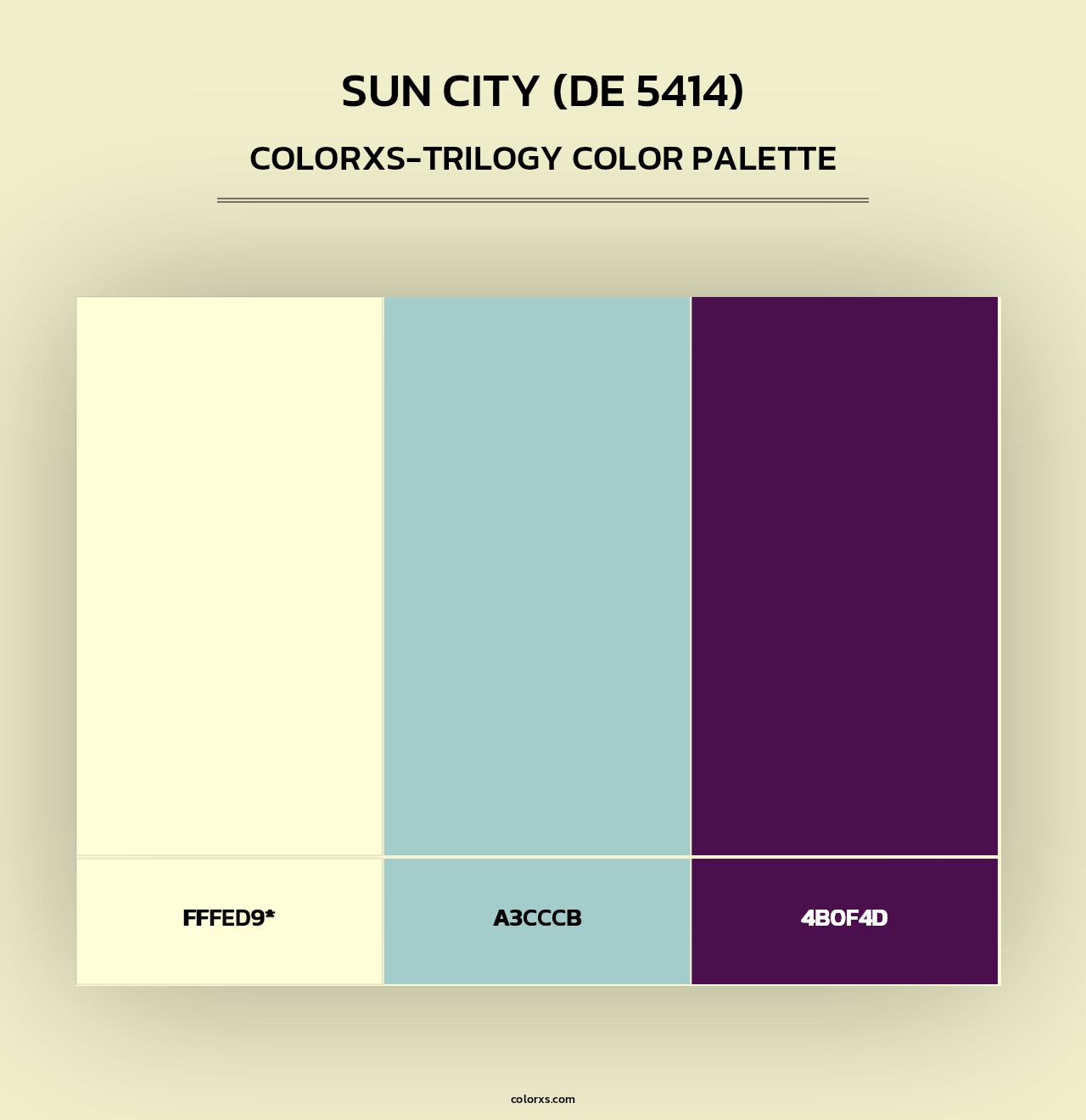 Sun City (DE 5414) - Colorxs Trilogy Palette