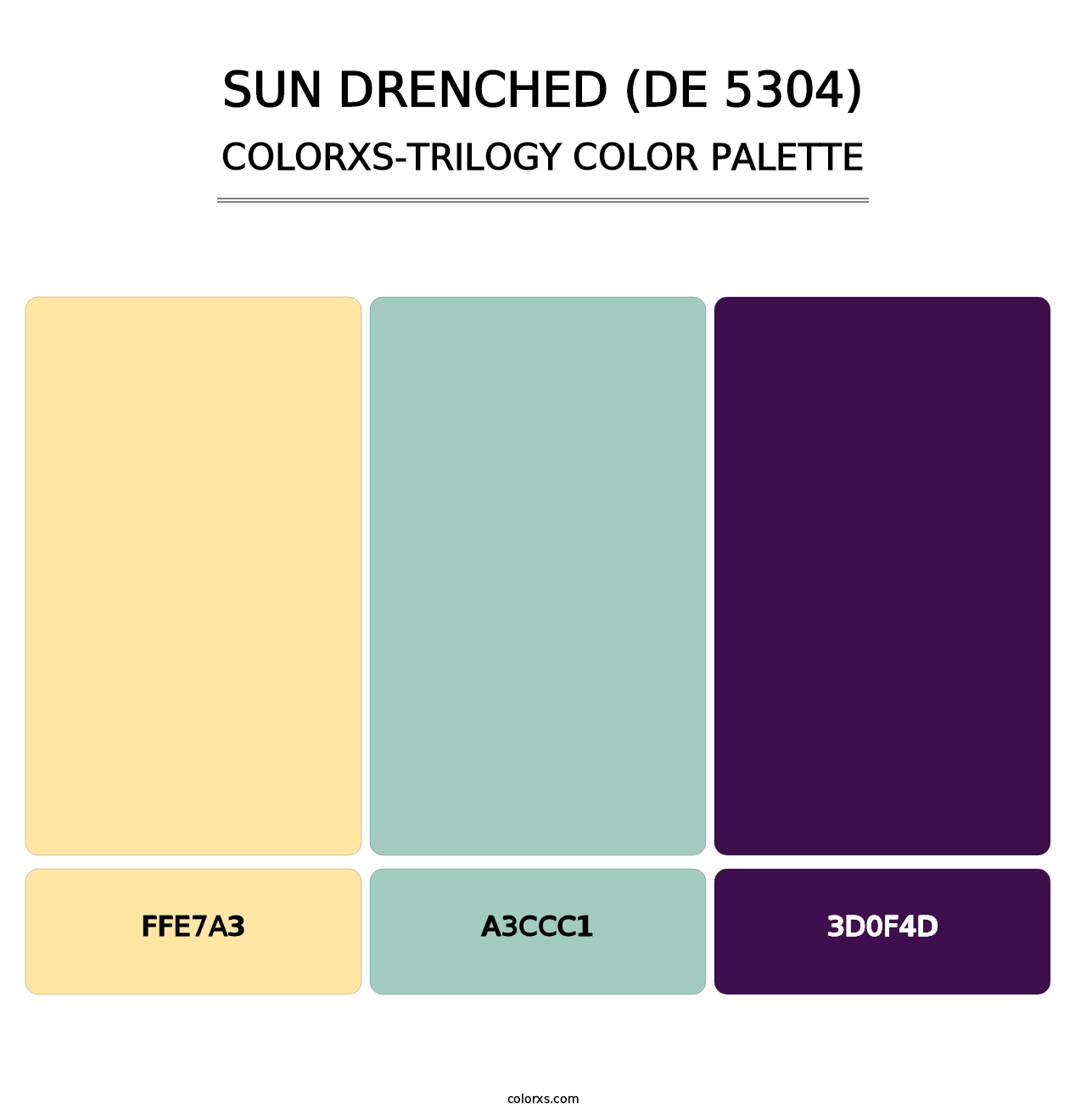 Sun Drenched (DE 5304) - Colorxs Trilogy Palette