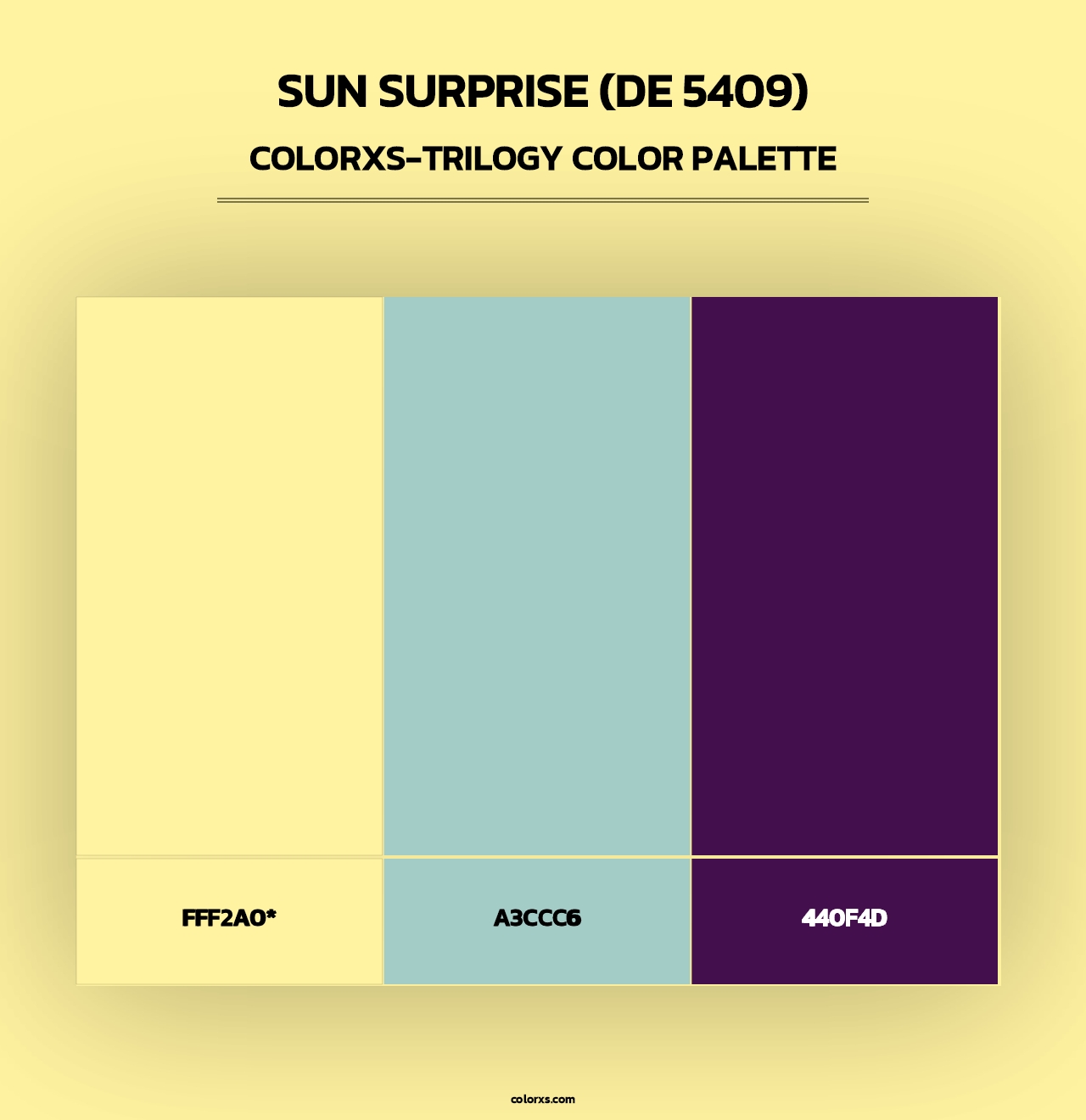 Sun Surprise (DE 5409) - Colorxs Trilogy Palette