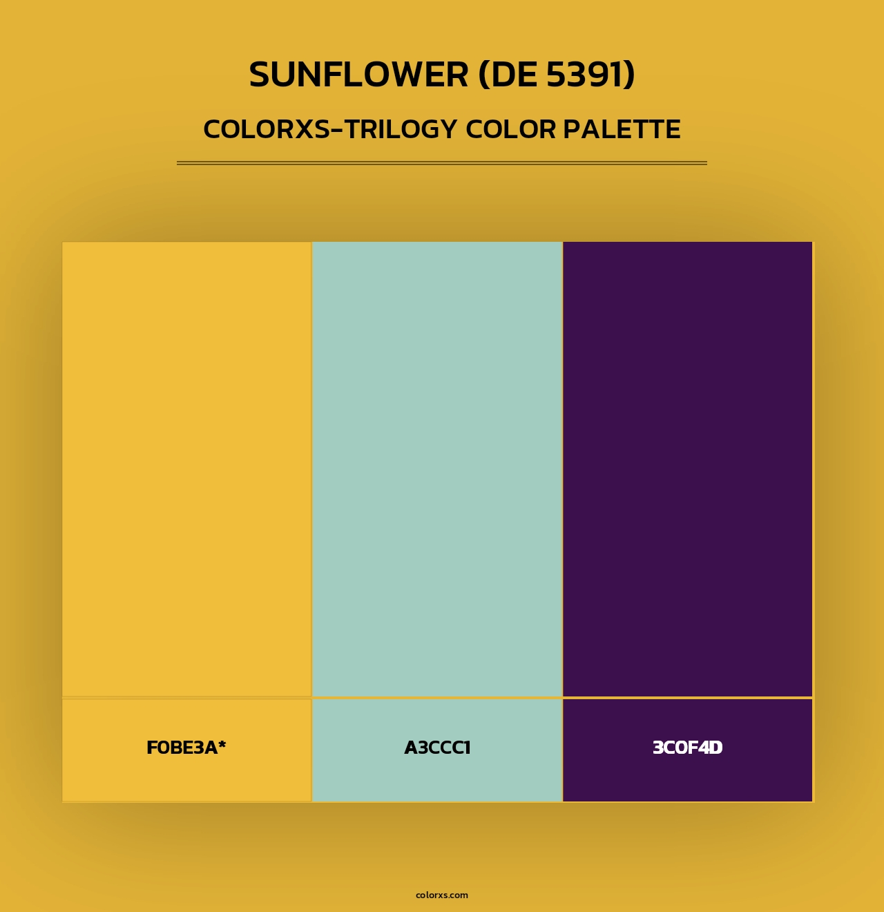 Sunflower (DE 5391) - Colorxs Trilogy Palette