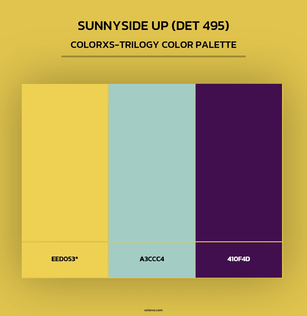 Sunnyside Up (DET 495) - Colorxs Trilogy Palette