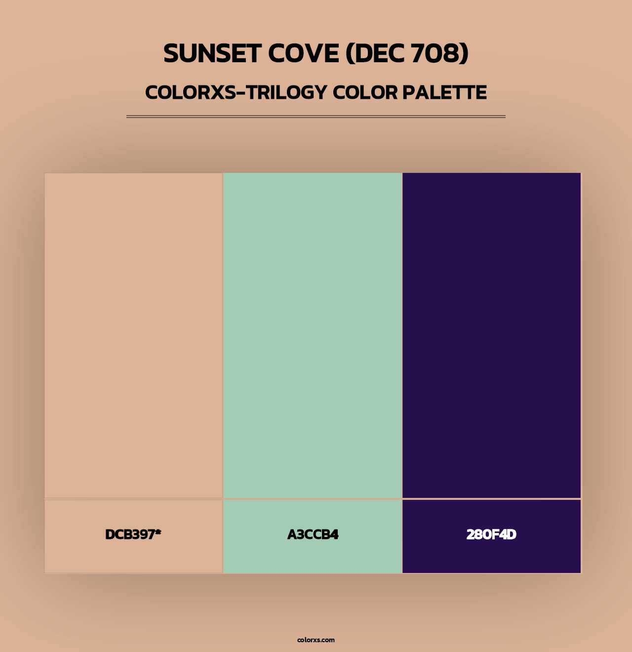 Sunset Cove (DEC 708) - Colorxs Trilogy Palette