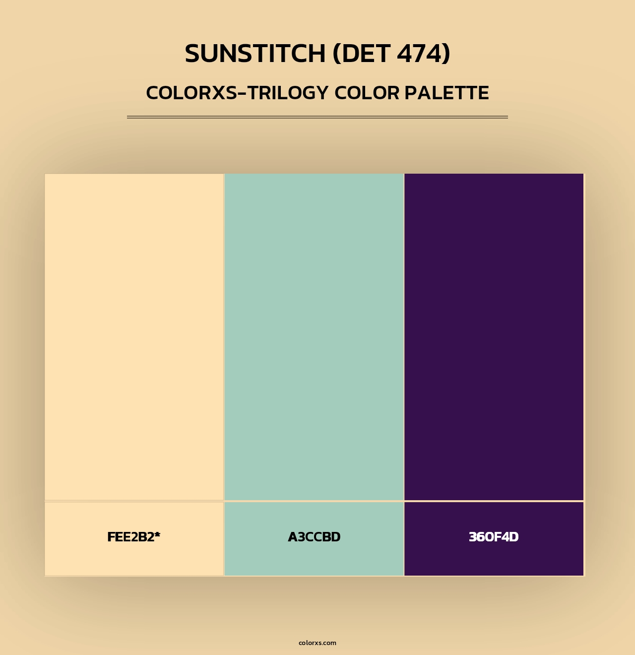 Sunstitch (DET 474) - Colorxs Trilogy Palette