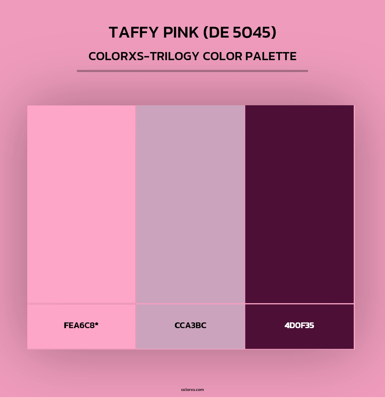 Taffy Pink (DE 5045) - Colorxs Trilogy Palette