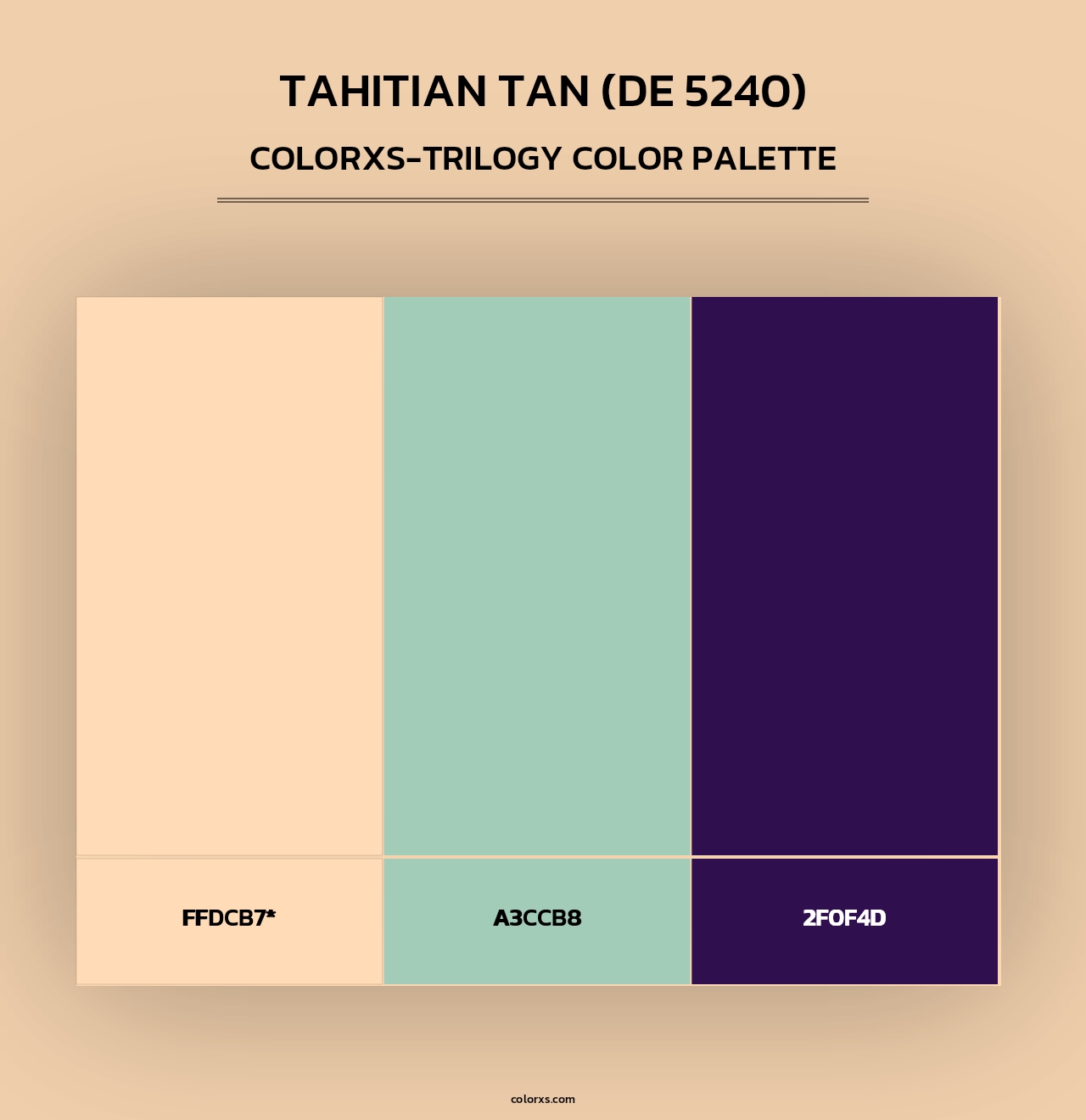 Tahitian Tan (DE 5240) - Colorxs Trilogy Palette