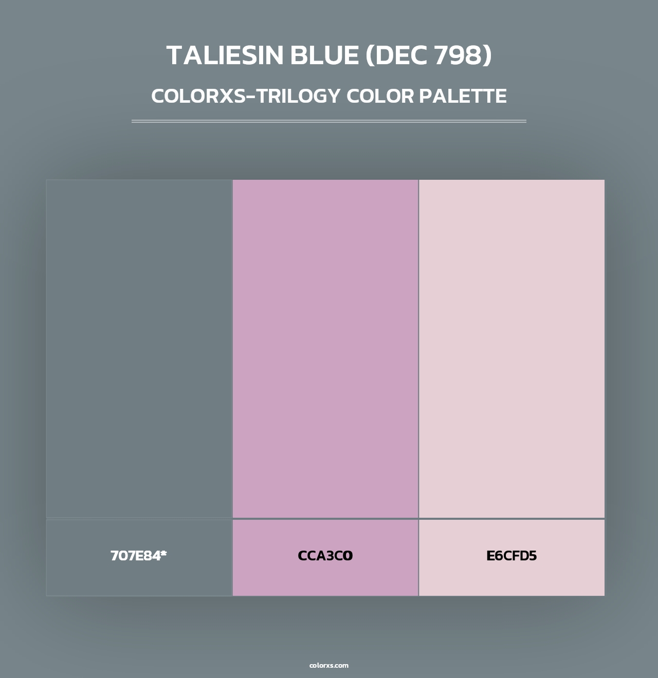 Taliesin Blue (DEC 798) - Colorxs Trilogy Palette
