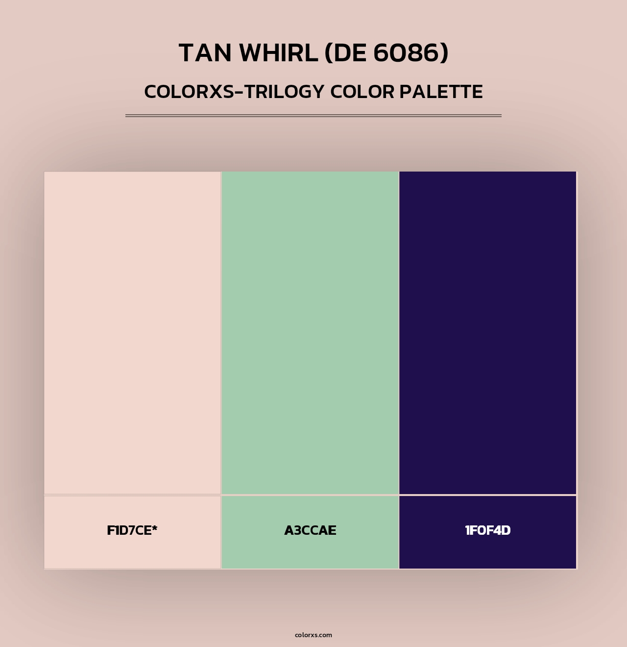 Tan Whirl (DE 6086) - Colorxs Trilogy Palette