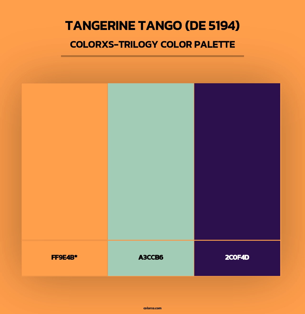 Tangerine Tango (DE 5194) - Colorxs Trilogy Palette