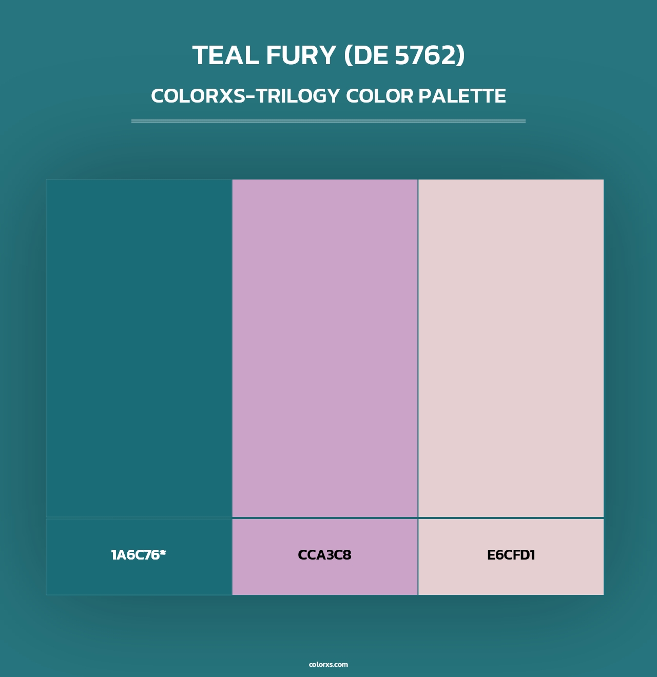Teal Fury (DE 5762) - Colorxs Trilogy Palette