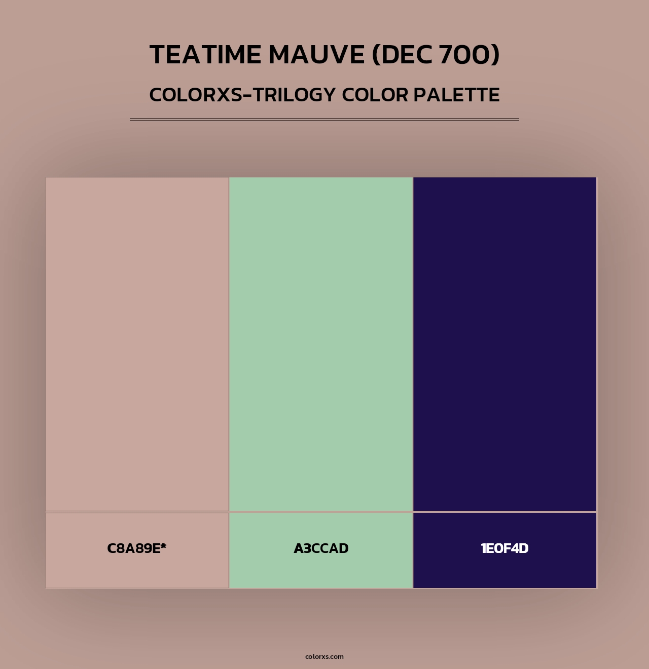 Teatime Mauve (DEC 700) - Colorxs Trilogy Palette