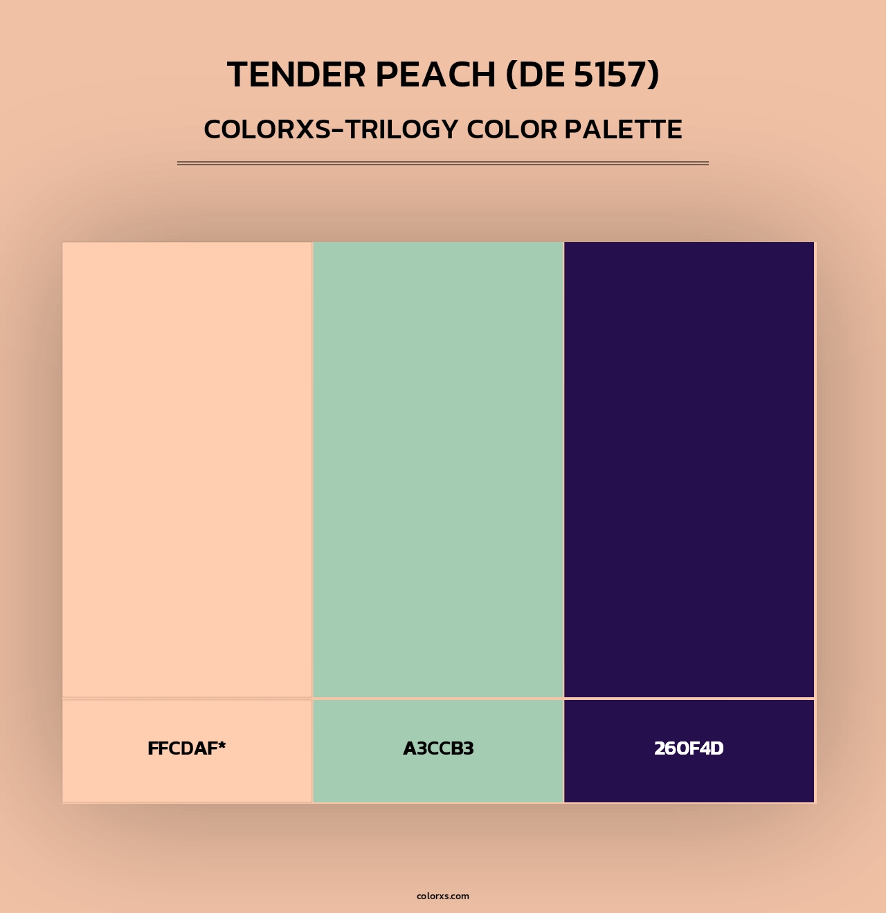 Tender Peach (DE 5157) - Colorxs Trilogy Palette
