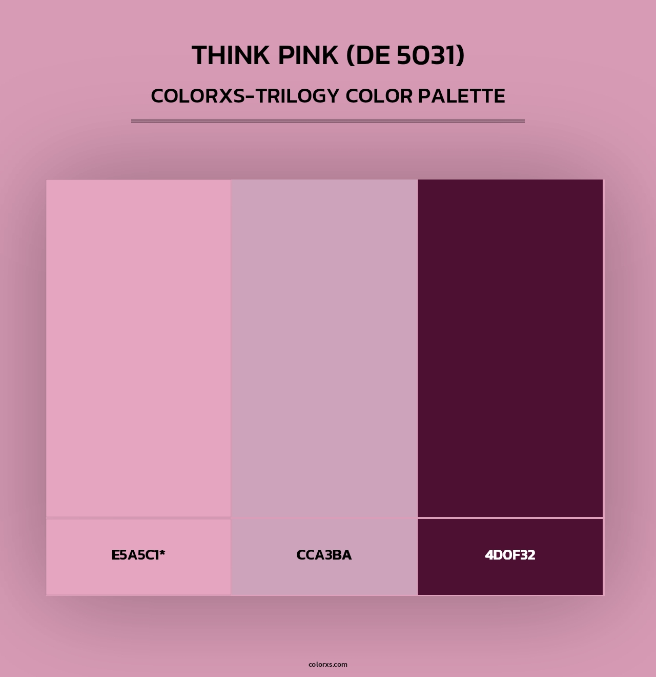 Think Pink (DE 5031) - Colorxs Trilogy Palette
