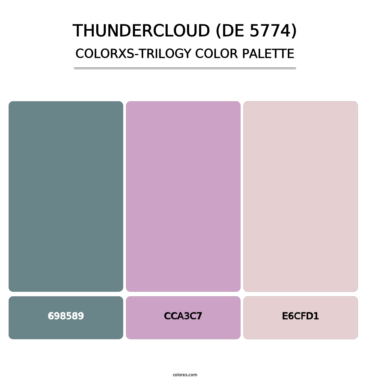 Thundercloud (DE 5774) - Colorxs Trilogy Palette