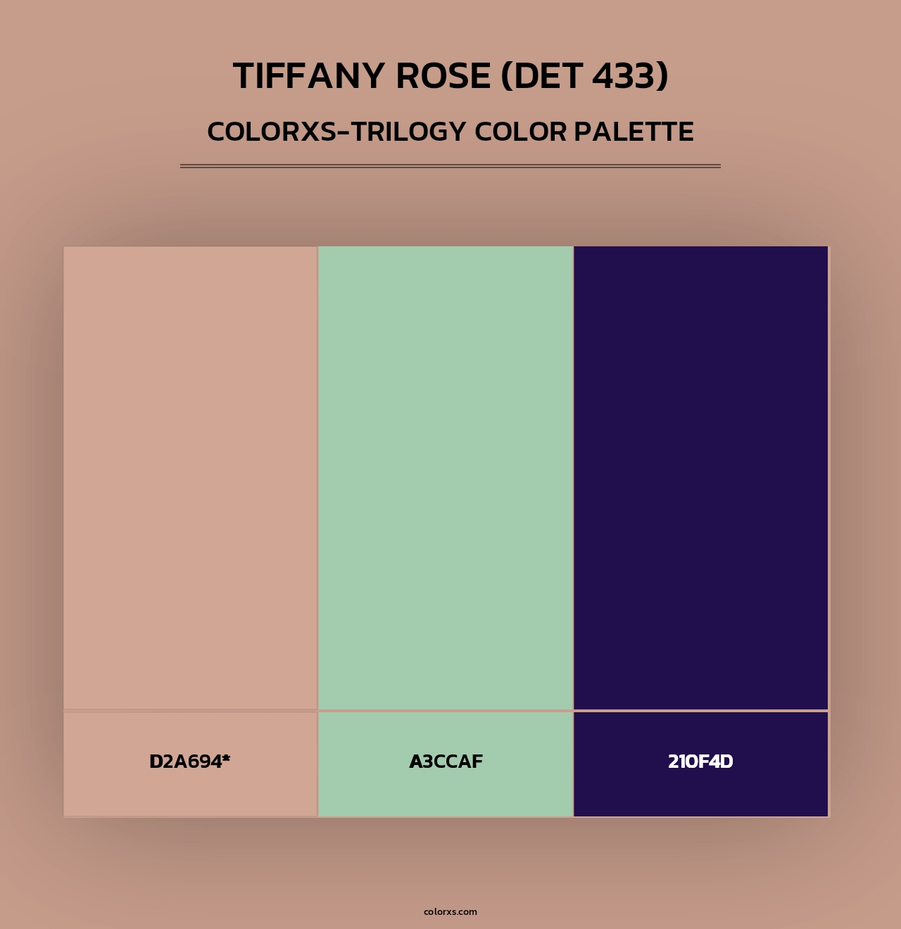 Tiffany Rose (DET 433) - Colorxs Trilogy Palette