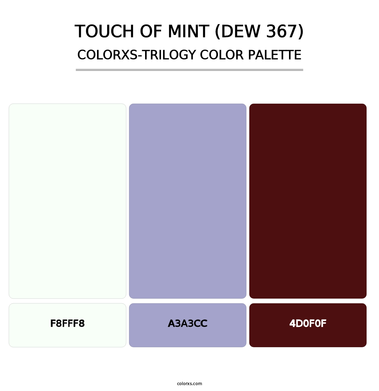 Touch of Mint (DEW 367) - Colorxs Trilogy Palette