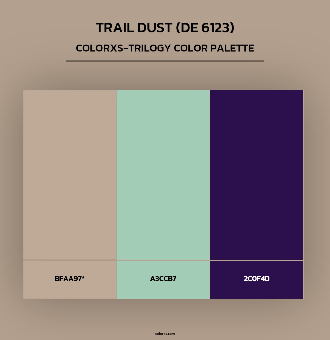 Trail Dust (DE 6123) - Colorxs Trilogy Palette