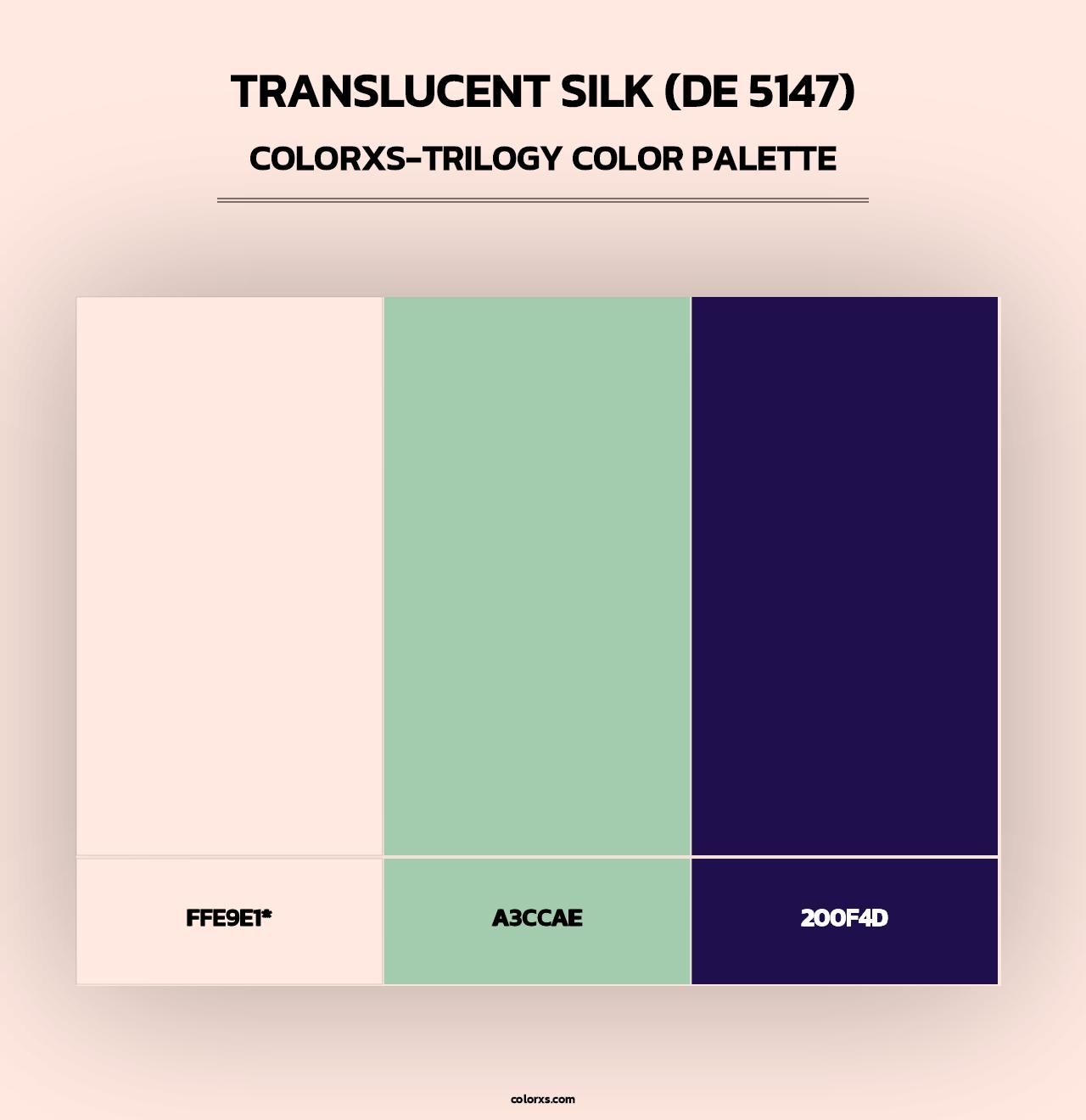 Translucent Silk (DE 5147) - Colorxs Trilogy Palette