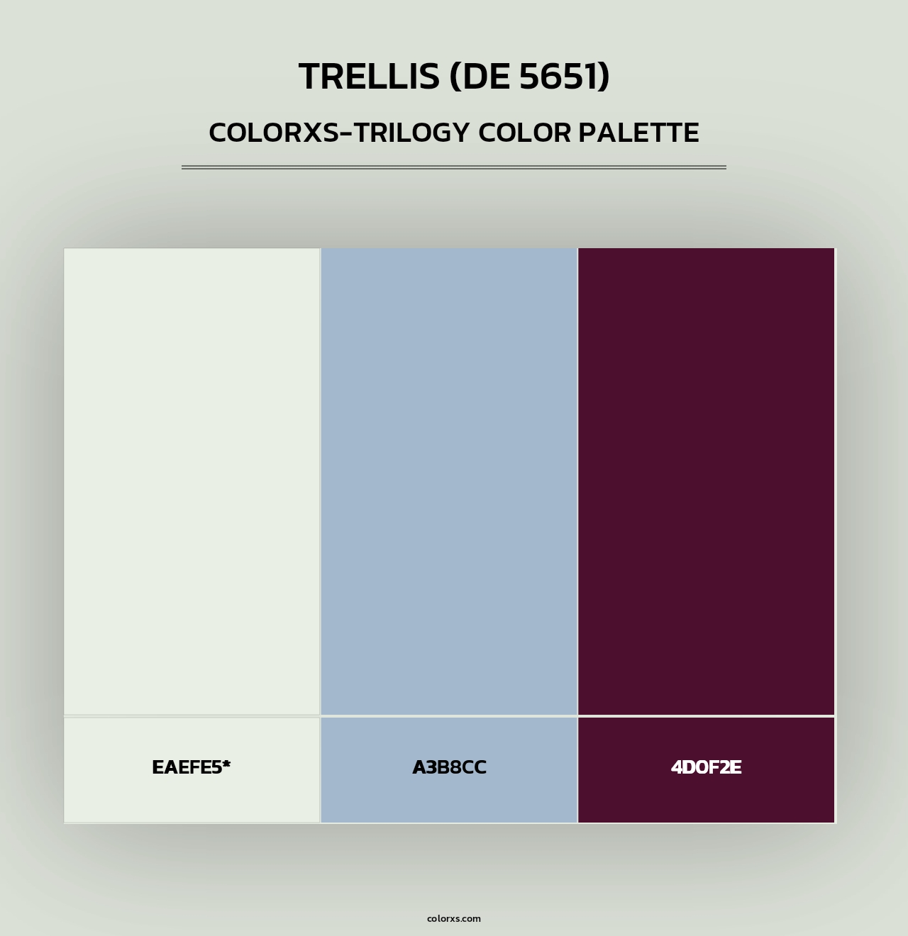 Trellis (DE 5651) - Colorxs Trilogy Palette