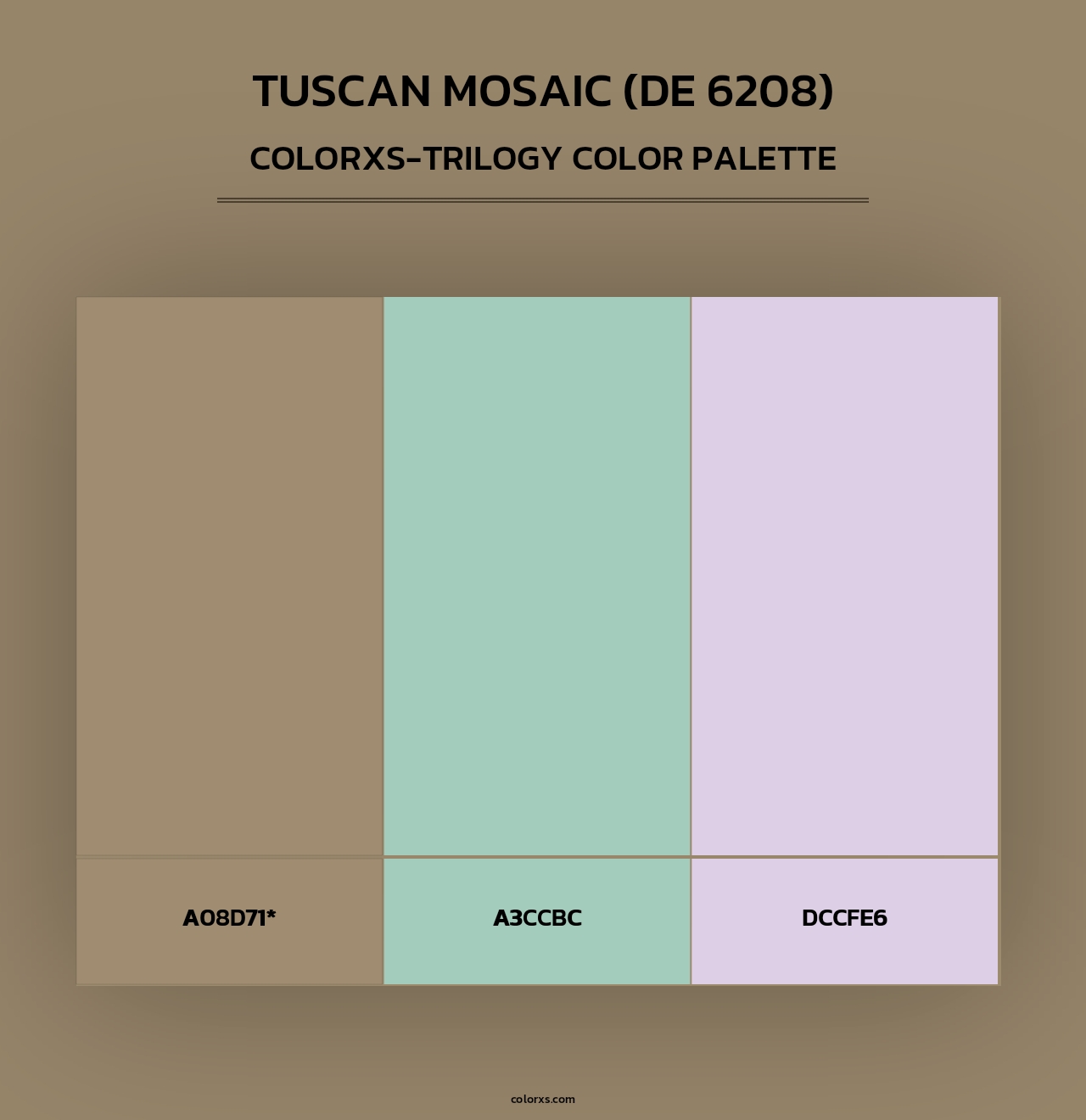 Tuscan Mosaic (DE 6208) - Colorxs Trilogy Palette