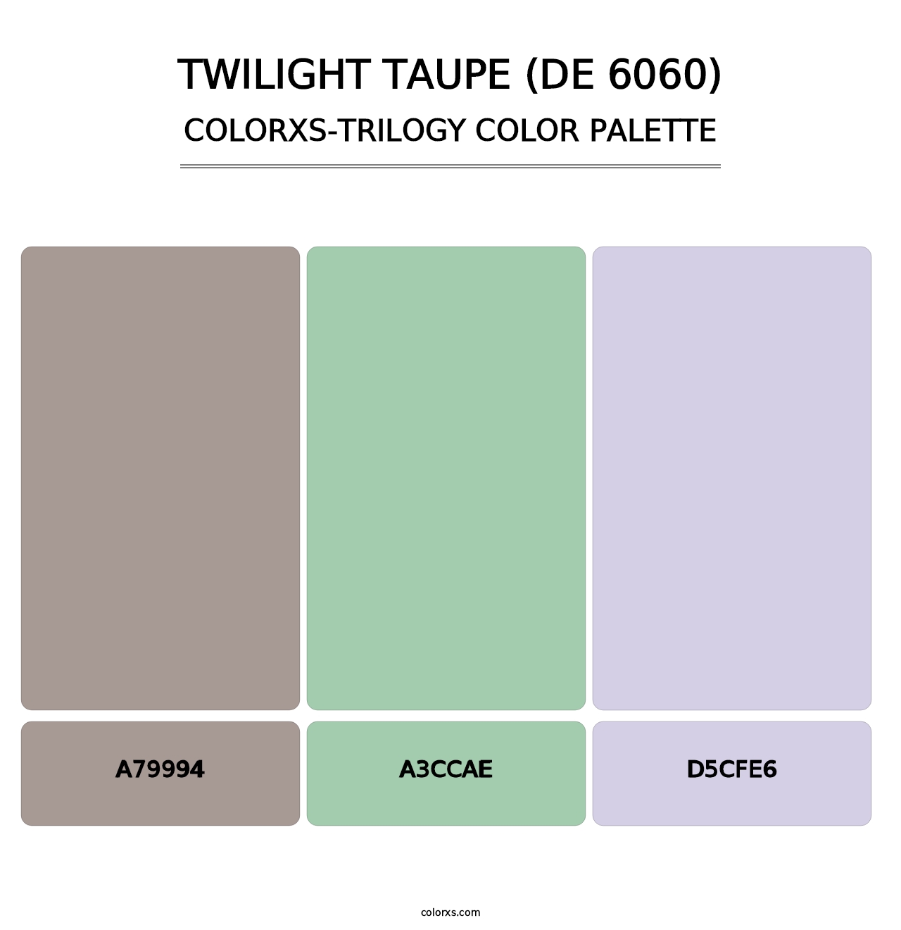 Twilight Taupe (DE 6060) - Colorxs Trilogy Palette