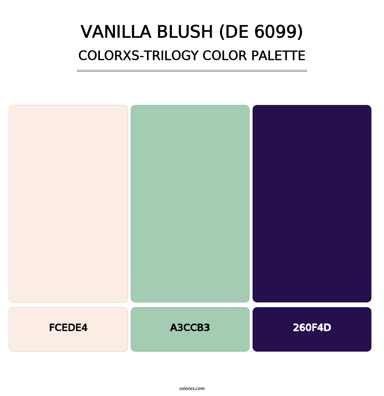 Vanilla Blush (DE 6099) - Colorxs Trilogy Palette