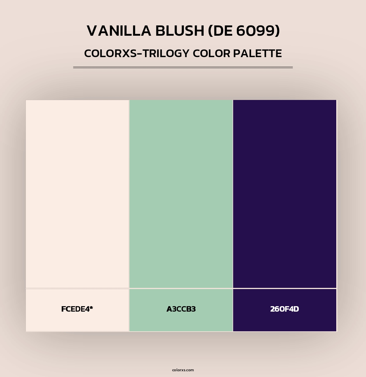 Vanilla Blush (DE 6099) - Colorxs Trilogy Palette