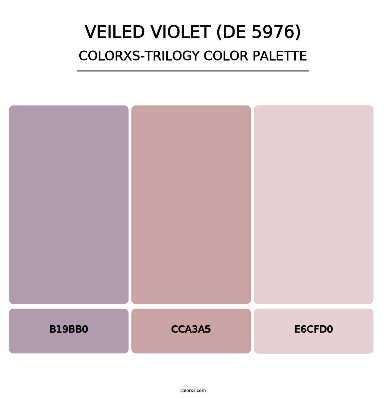 Veiled Violet (DE 5976) - Colorxs Trilogy Palette