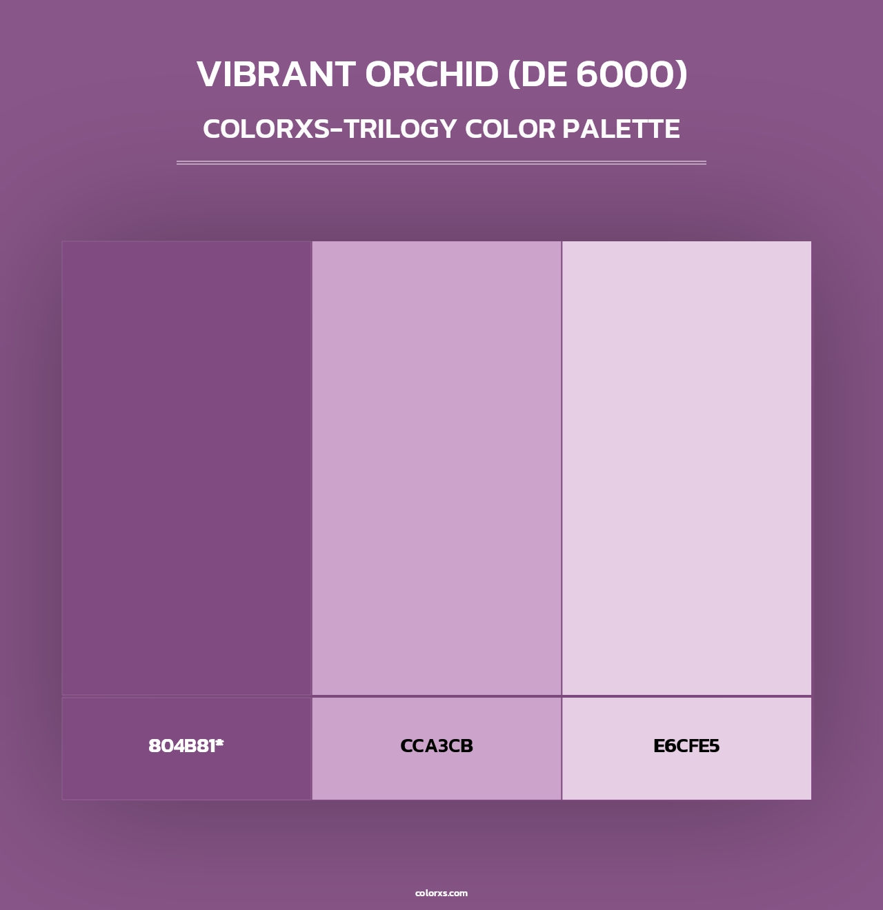 Vibrant Orchid (DE 6000) - Colorxs Trilogy Palette