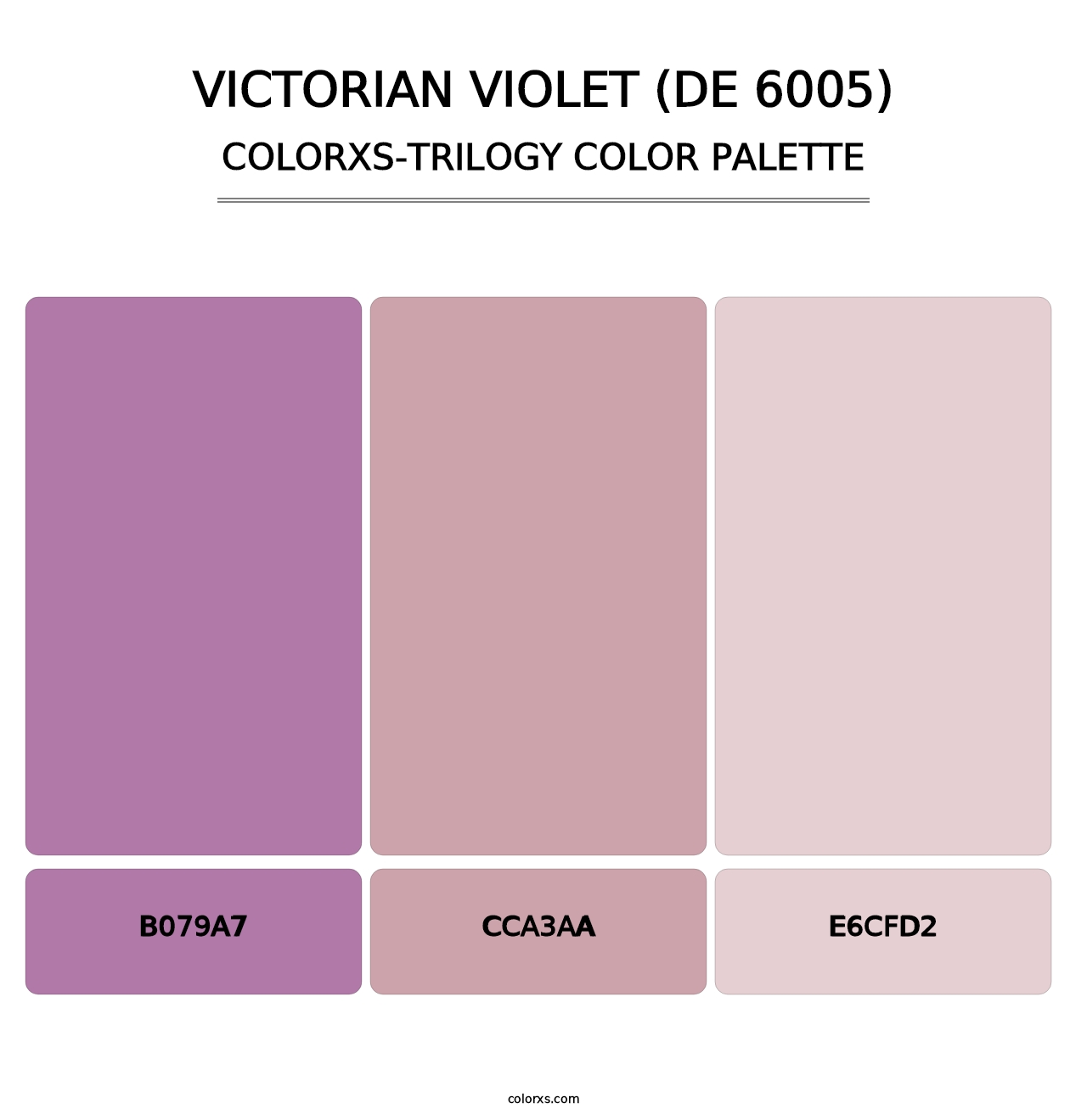 Victorian Violet (DE 6005) - Colorxs Trilogy Palette